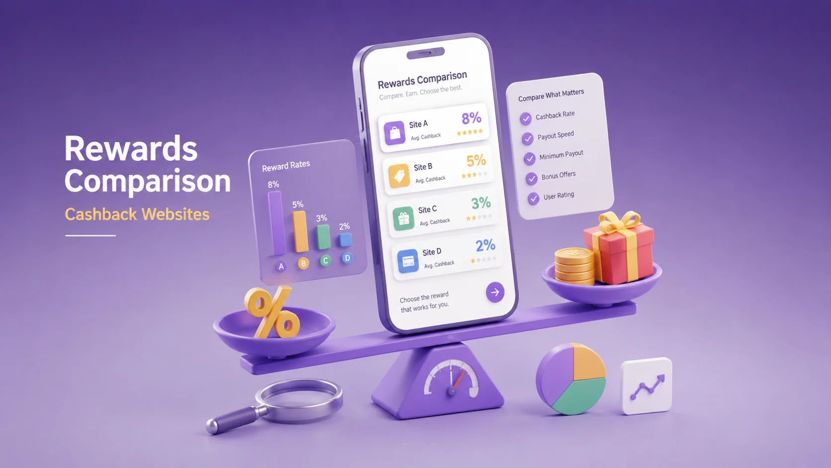 How Do Different Cashback Websites Compare in Terms of Rewards?